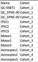 Metadata file